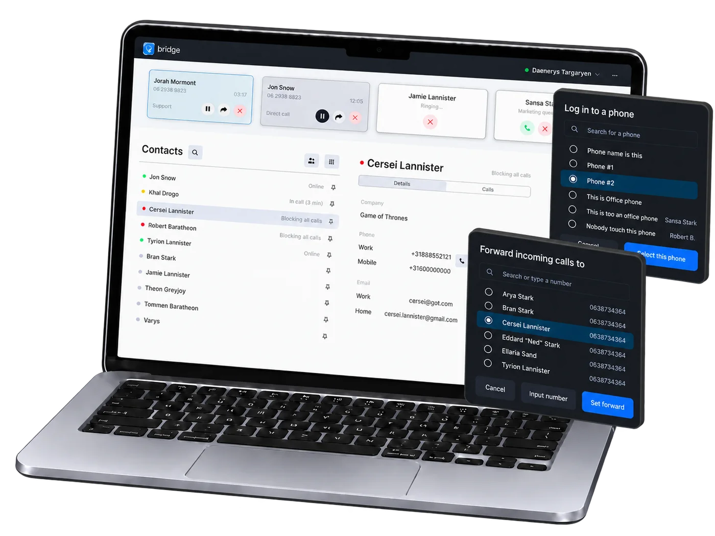 Het Compass-beheerportaal op laptop en smartphone
