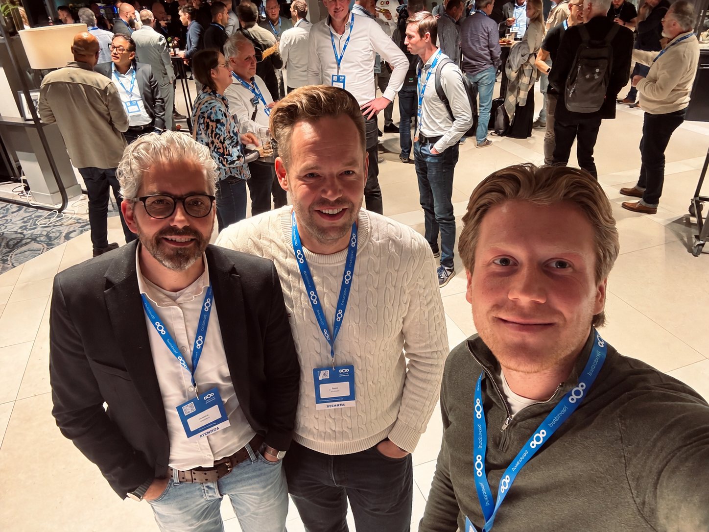 Jan, Don en Nick van speakup op een evenement